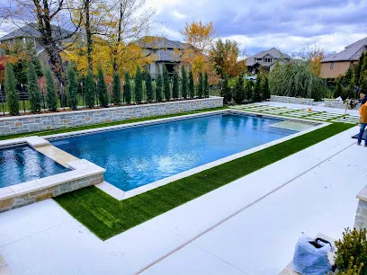 Logo of Banks Blue Valley Pool and Spa