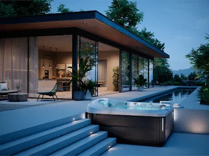 Logo of CALWEST: Hot Tubs, Outdoor Furniture, Fireplaces, Planters & Bbqs