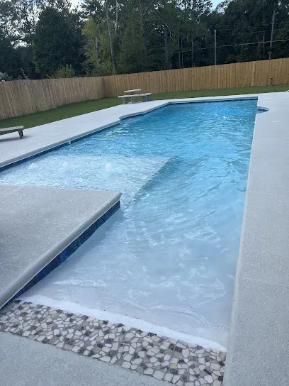 Logo of Deepwaters pools, spas, and patios