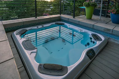 Logo of Dolphin Pools Inc. & Bullfrog Spas