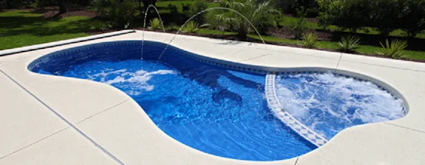 Logo of Fiberglass Pools of Illinois Inc