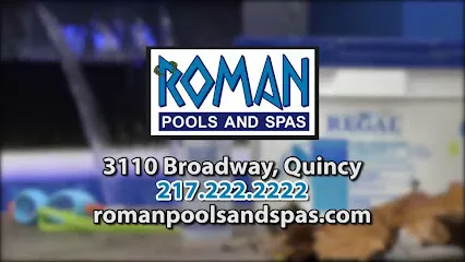 Logo of Roman Pools and Spas - 3110 Broadway, Quincy, IL 62301