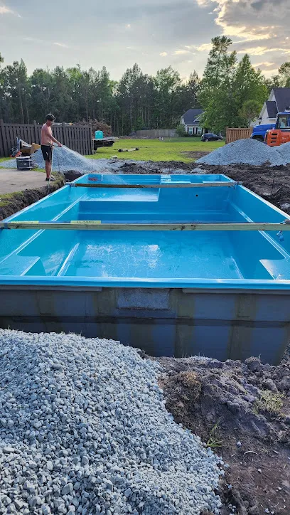 Logo of Savannah "Living Water Pools and Spas"