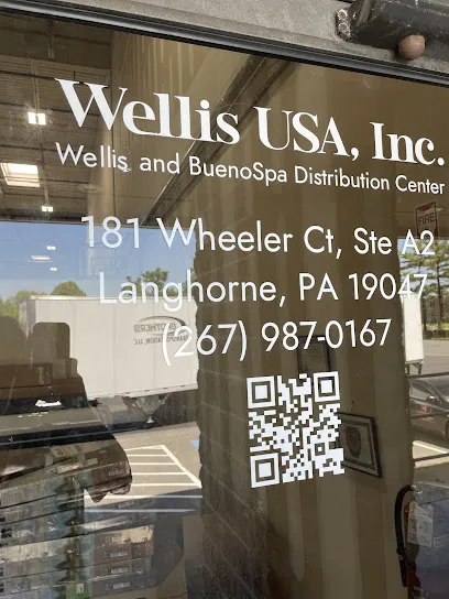 Logo of Wellis® Swim Spa & Hot Tubs Warehouse