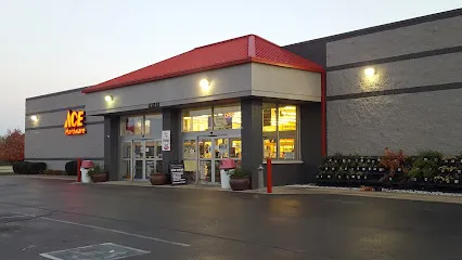 Logo of White's Ace Hardware at Geist